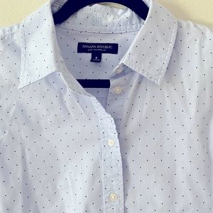 Banana Republic Riley Tailor Fit Dotted Shirt